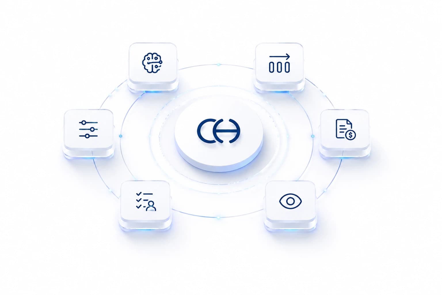 An illustration showing CombineHealth's medical coding automation and AI claim generation preventing claim denials before submission